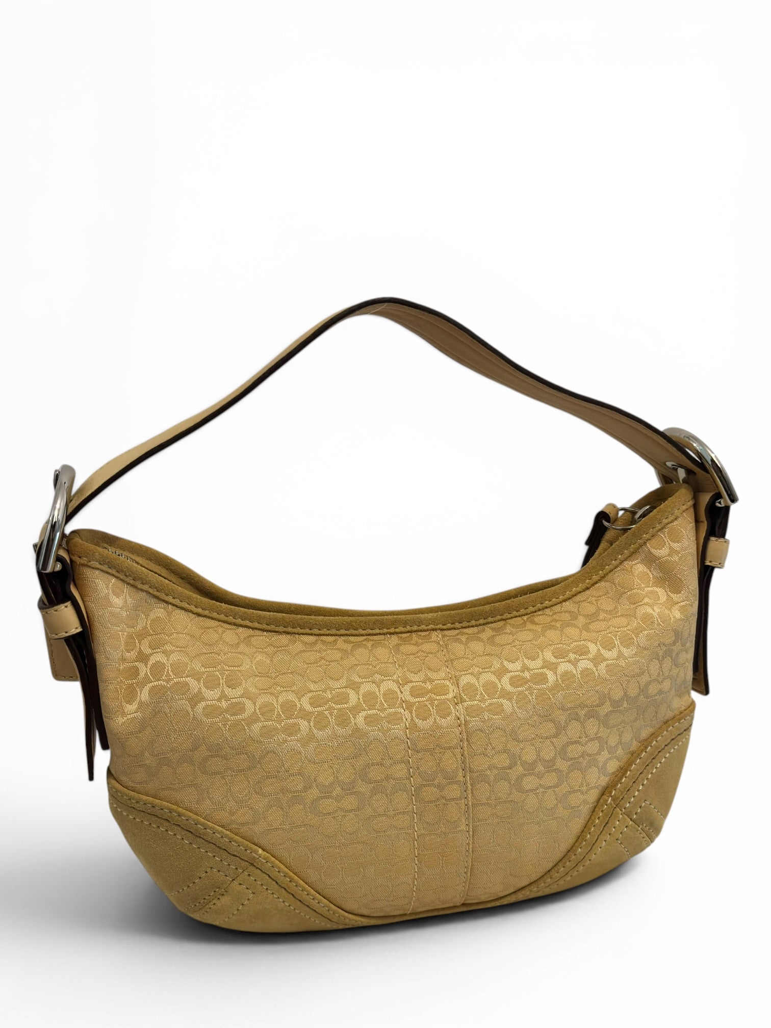 Coach Yellow Rare Signature Canvas Suede 2000's
Vintage Shoulder Bag 2154