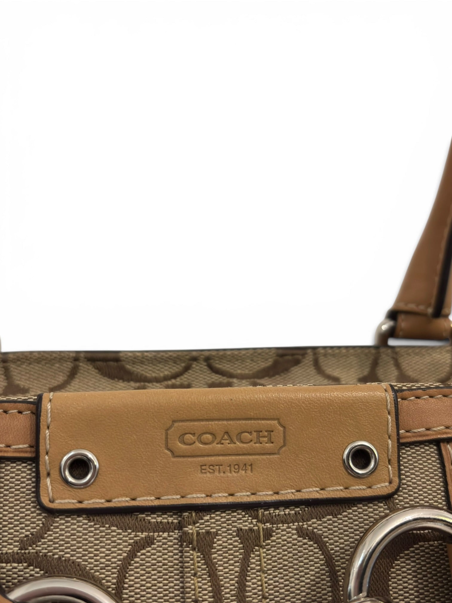 Vintage Coach Hampton Braided Clip F13065 Shoulder Bag