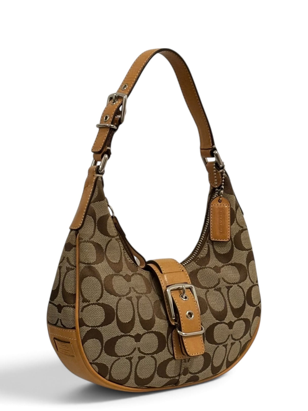 Vintage Coach Soho 6361 Half Moon Signature Shoulder Bag