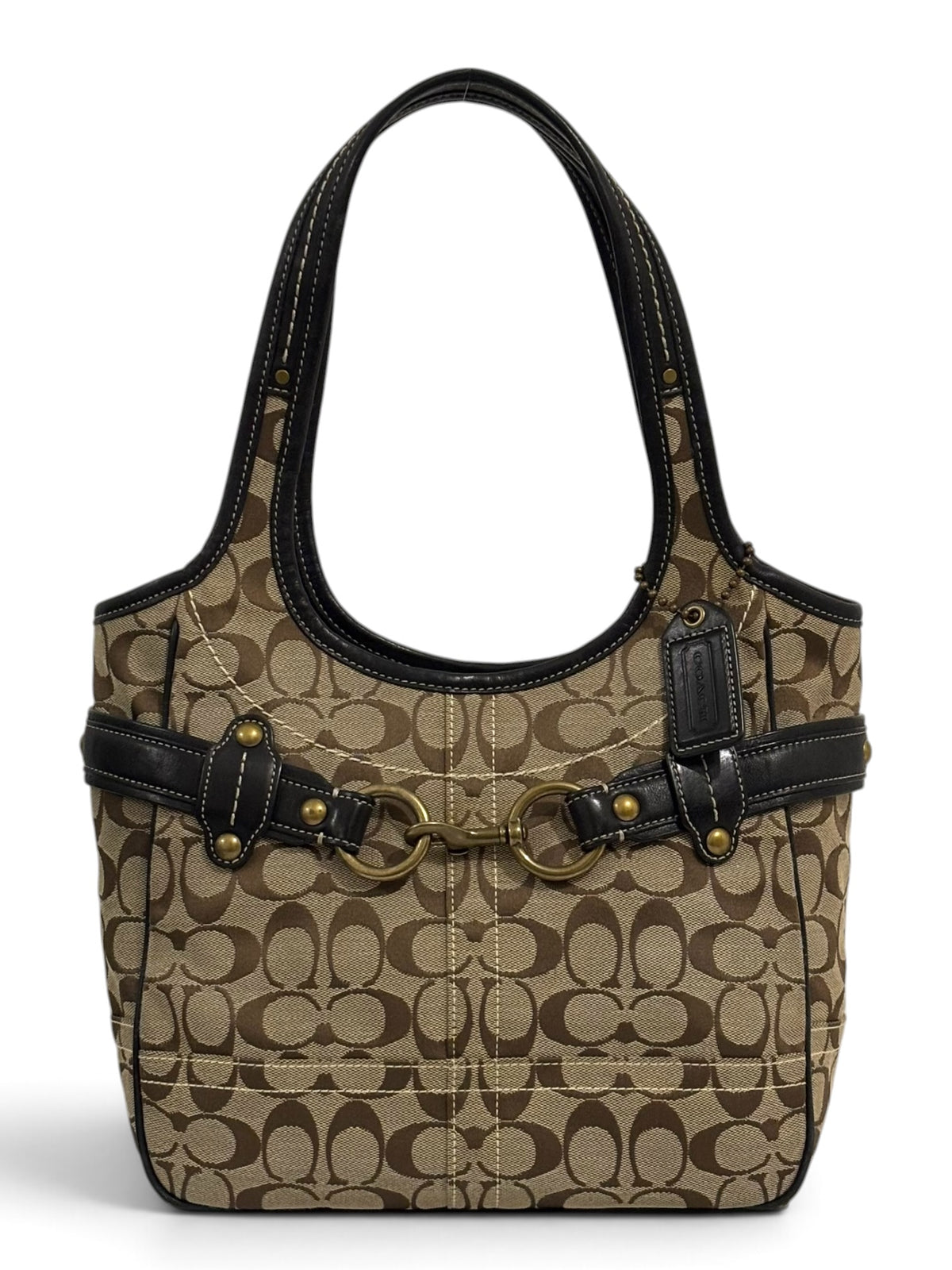 Vintage Coach Ergo 11278 Horsebit Signature Tote Bag