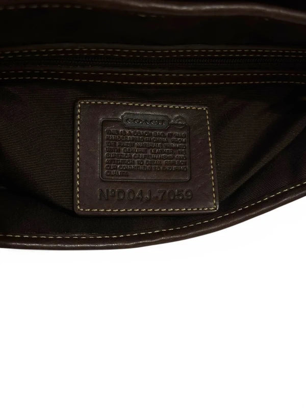 Vintage Coach Soho Bag 7059 Signature Brown Studded Handbag
