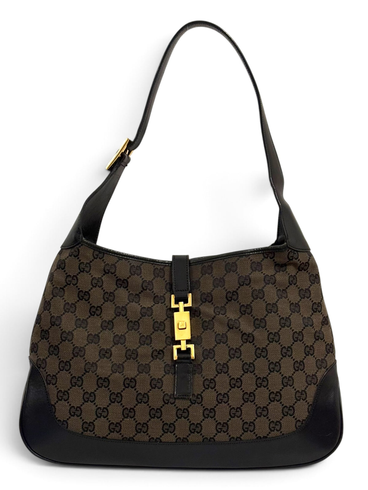Vintage Gucci Jackie Bag 002113 Monogram In Brown