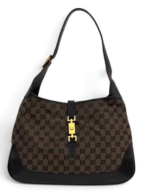 Vintage Gucci Jackie Bag 002113 Monogram In Brown