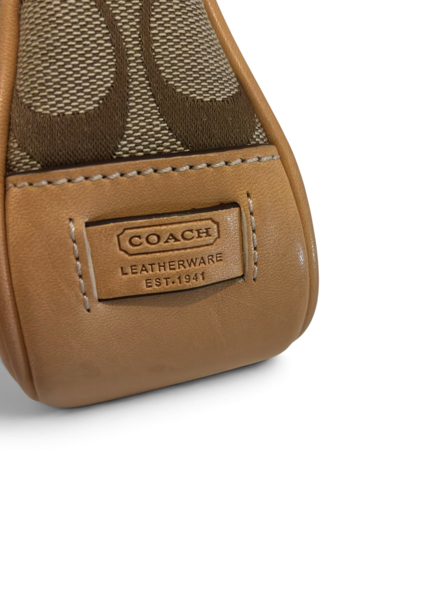 Vintage Coach Demi Bag Brown Canvas & Tan
Leather Y2K Shoulder Bag C35-6094