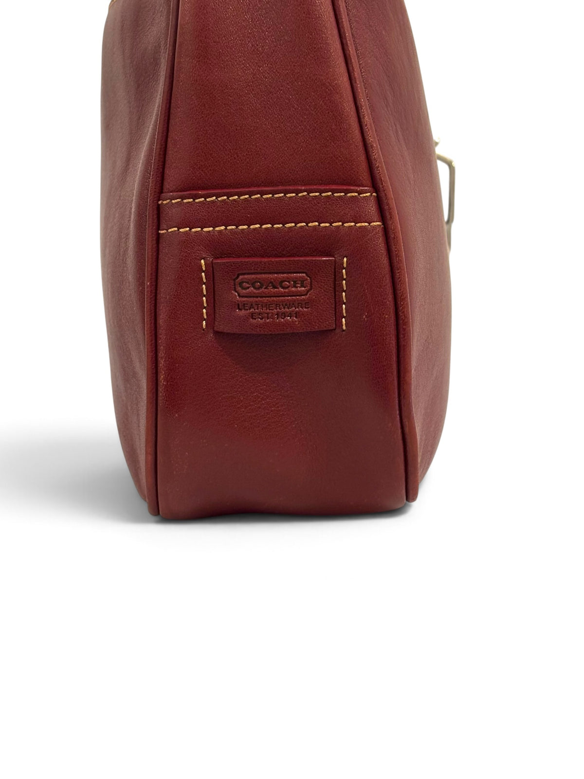 Vintage Coach Hamptons Bag 7778 In Red Leather