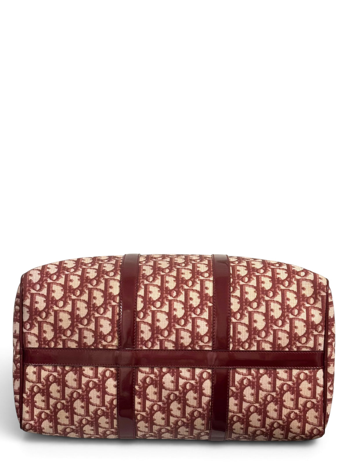 Vintage Christian Dior Bag Red Trotter Diorissimo Boston PZ 0052