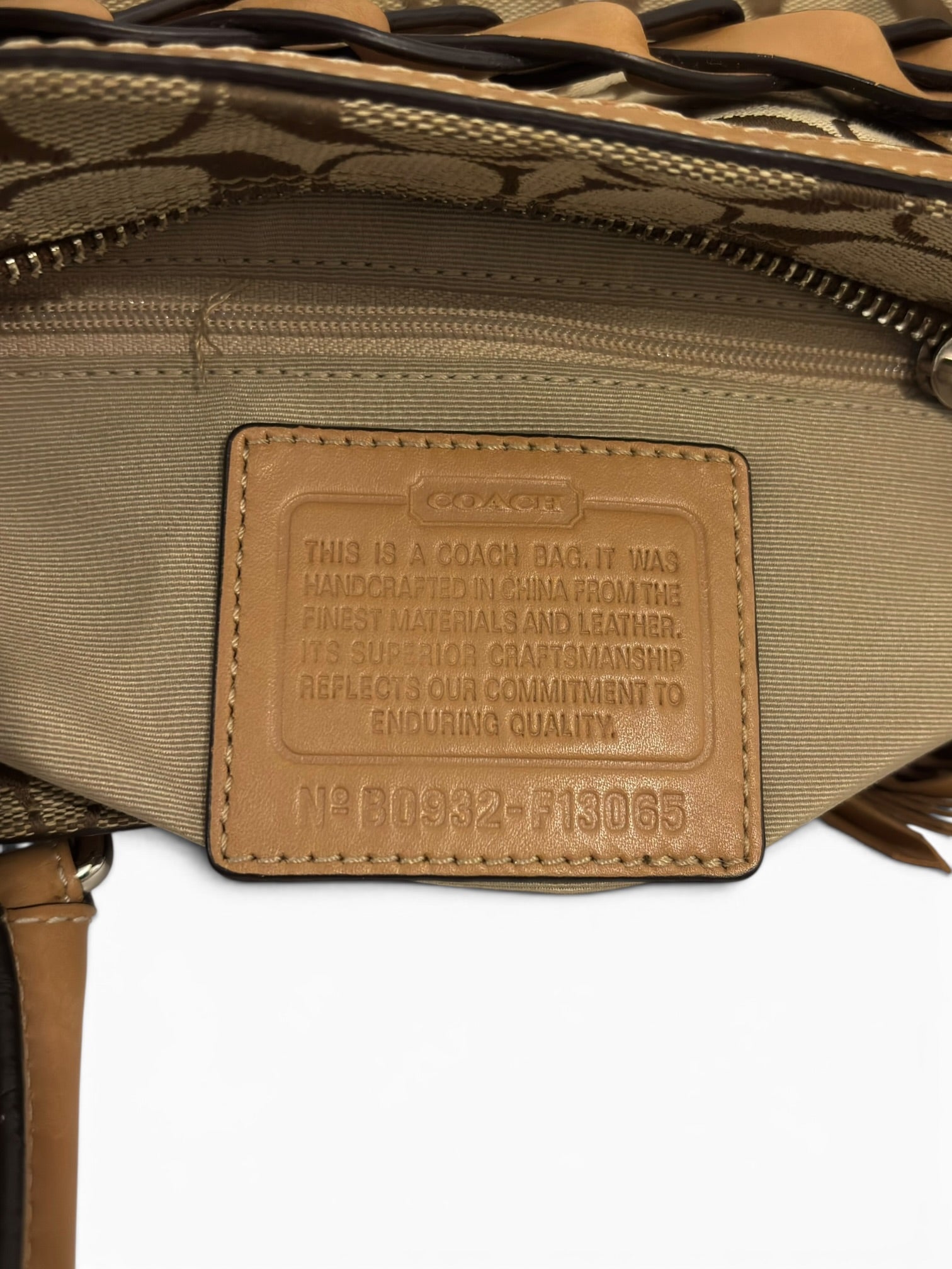Vintage Coach Hampton Braided Clip F13065 Shoulder Bag