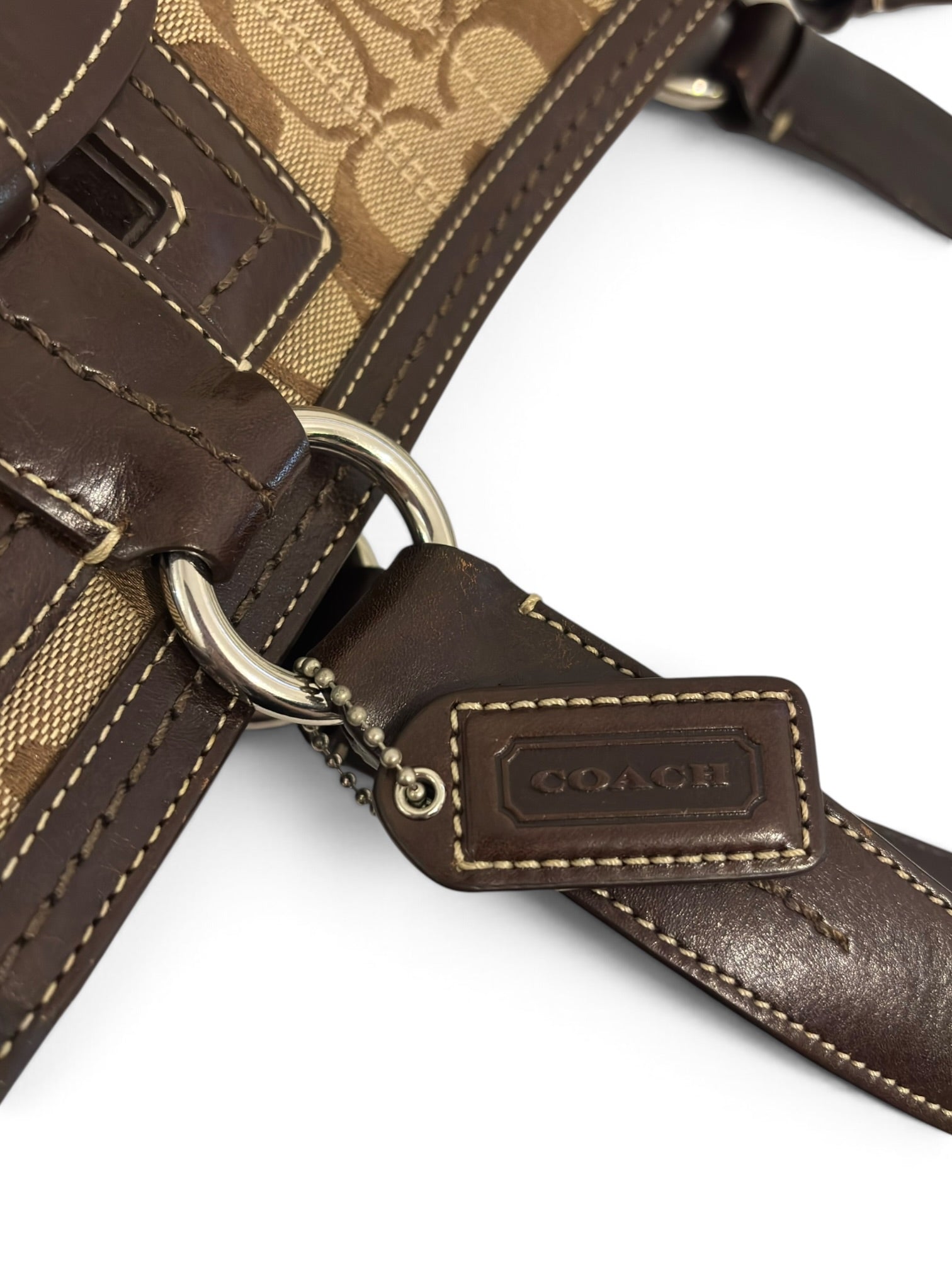 Vintage Coach Soho Brown Signature Buckle Y2K 5089
Tote Shoulder Bag