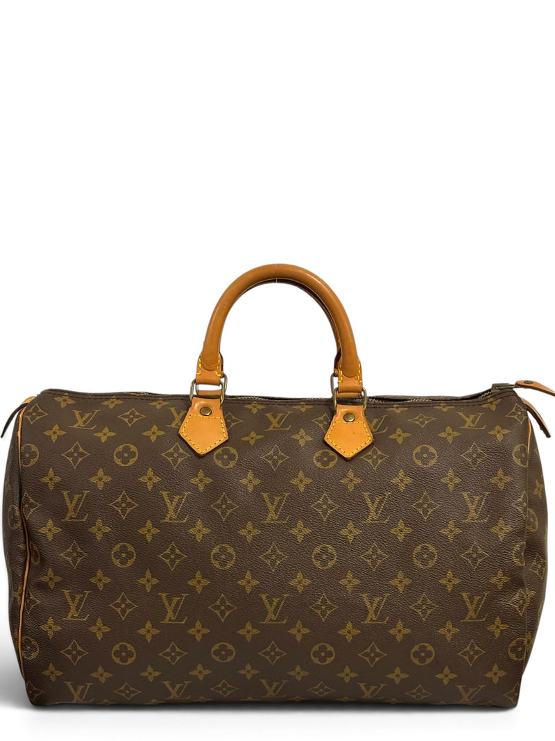 Vintage Louis Vuitton Speedy 40 Bag Monogram Canvas Brown