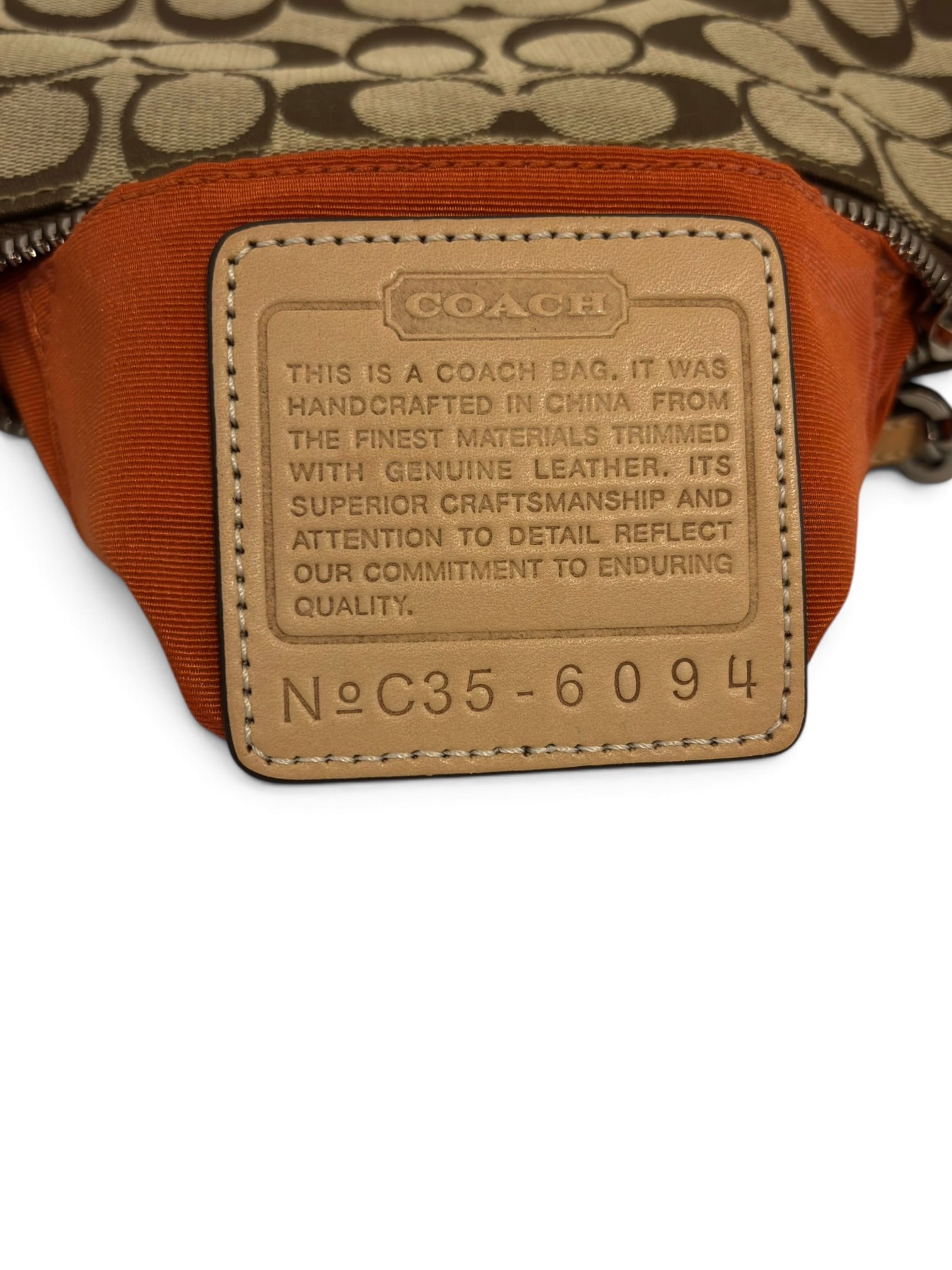 Vintage Coach Demi Bag Brown Canvas & Tan
Leather Y2K Shoulder Bag C35-6094