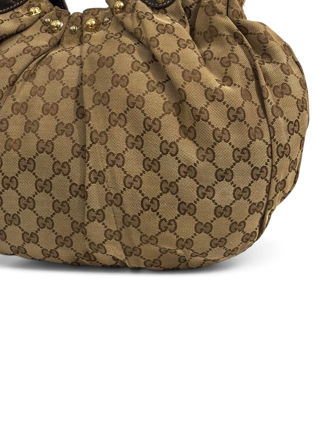 Vintage Gucci Pelham Studded Hobo Shoulder Bag 203624