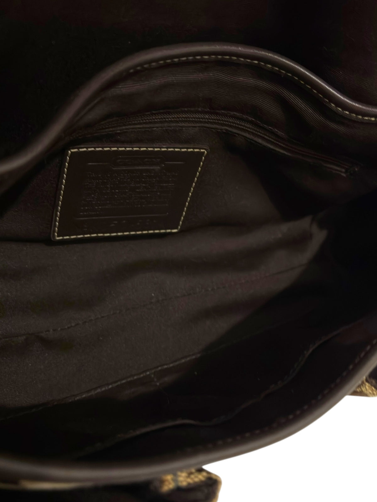 Vintage Coach Soho 6314 Braided Flap Bag Signature Brown