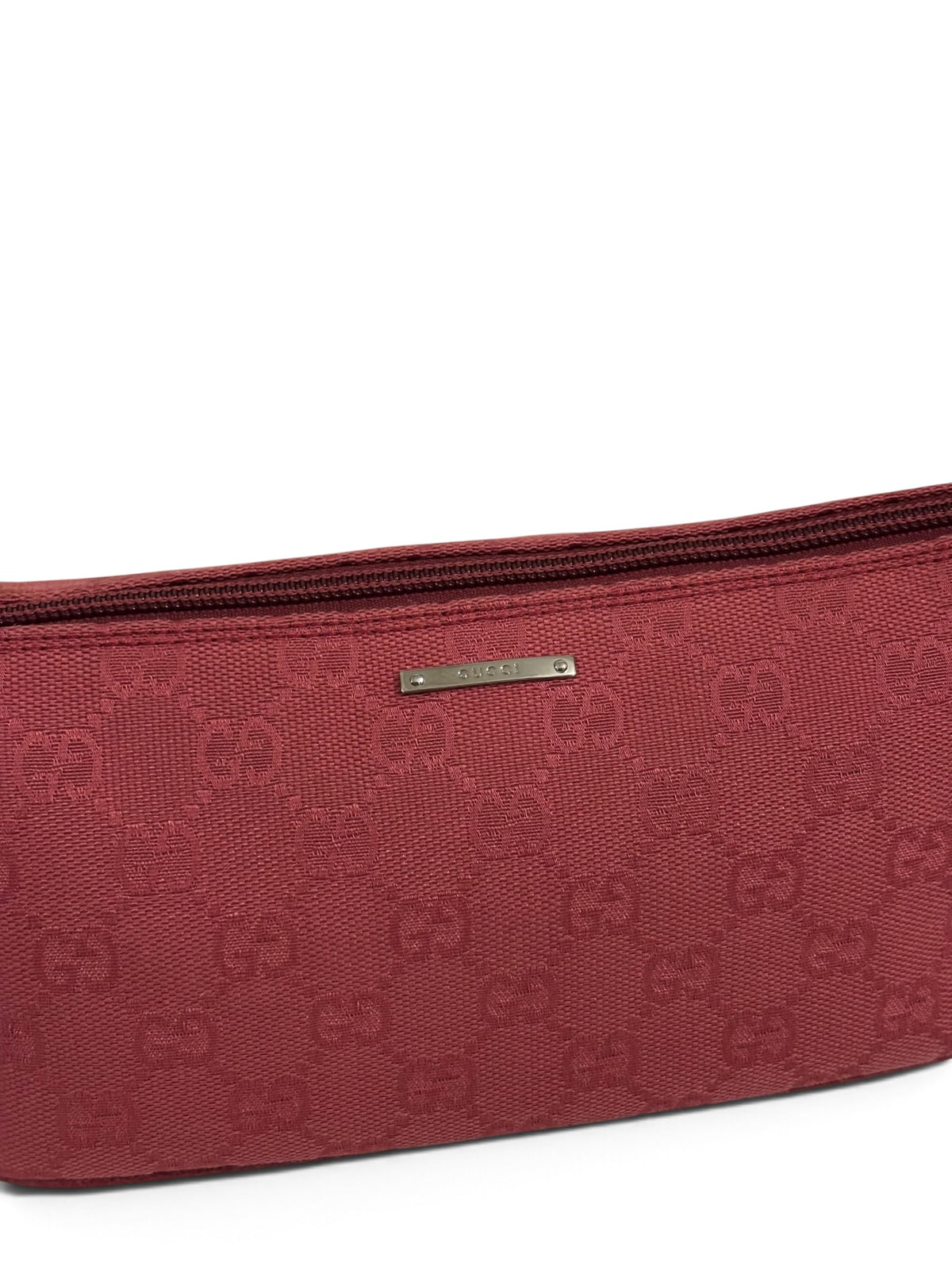 Vintage Gucci Boat Bag 07198 Pink GG Monogram Pochette