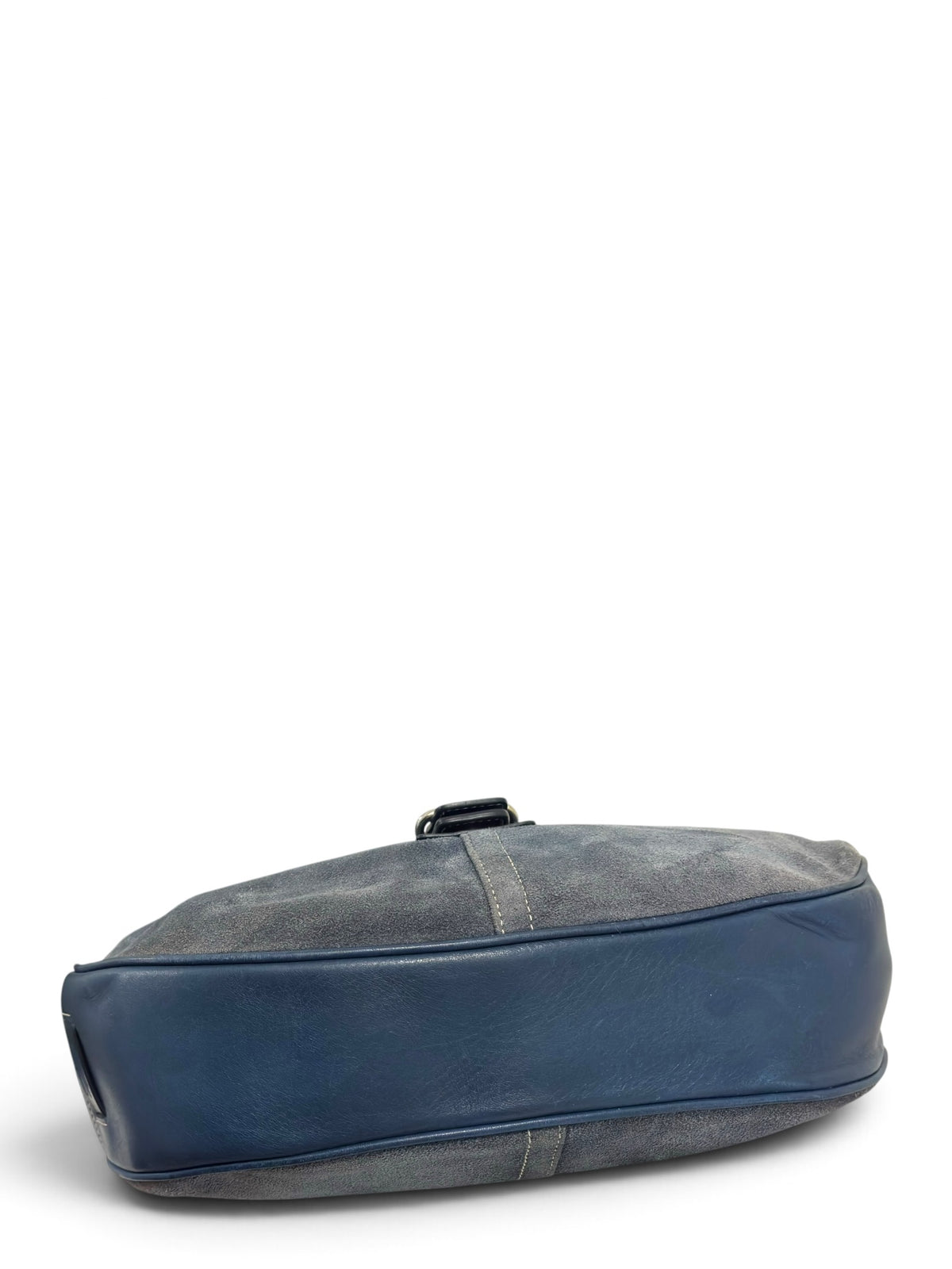 Vintage Coach Soho Bag 7559 Hobo In Rare Blue Suede