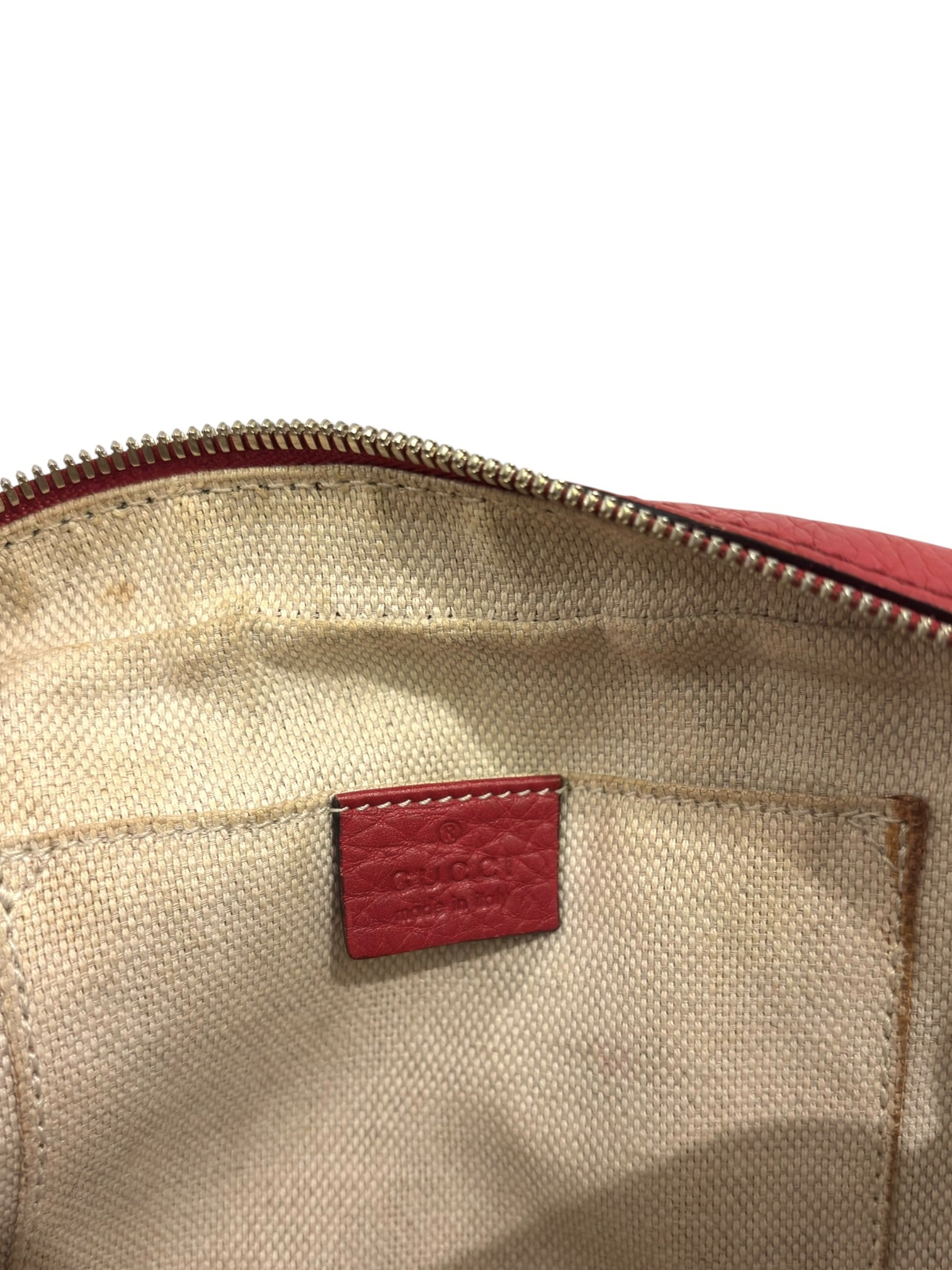 Vintage Gucci Soho Disco Bag Red Leather Crossbody 308364
