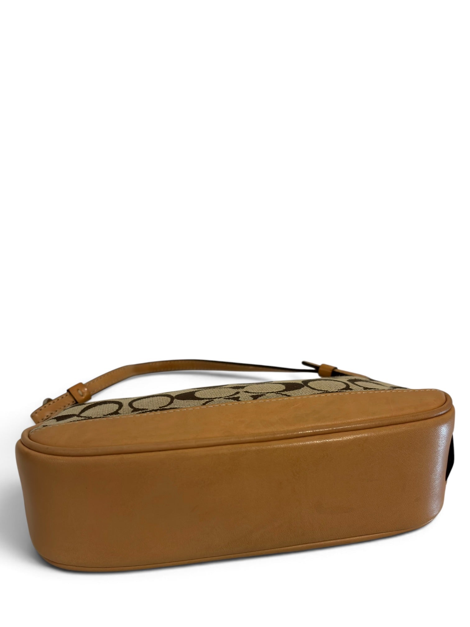 Vintage Coach Demi Bag Brown Canvas & Tan
Leather Y2K Shoulder Bag C35-6094