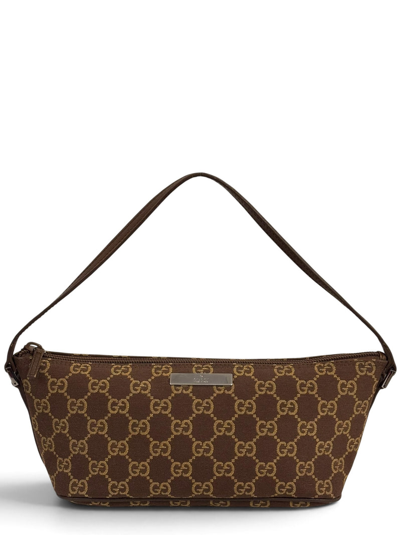 Vintage Gucci Boat Bag 039 1103 GG Monogram Pochette