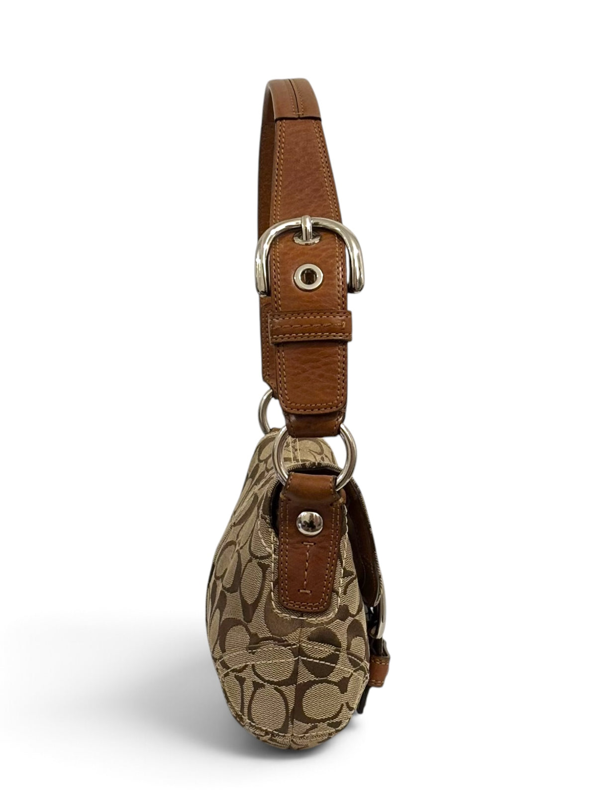 Vintage Coach Soho Bag 11860 Signature Flap Shoulder Bag