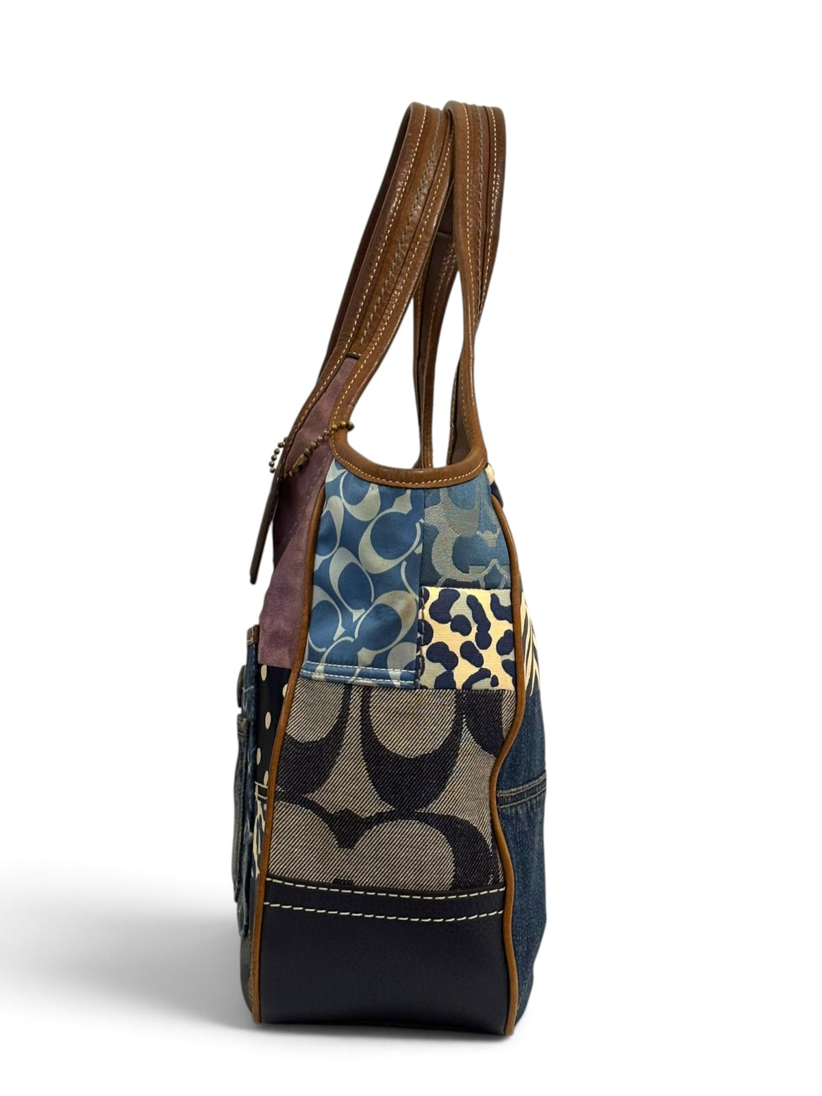Vintage Coach Ergo Patchwork 10810 Bag Limited Edition In Denim