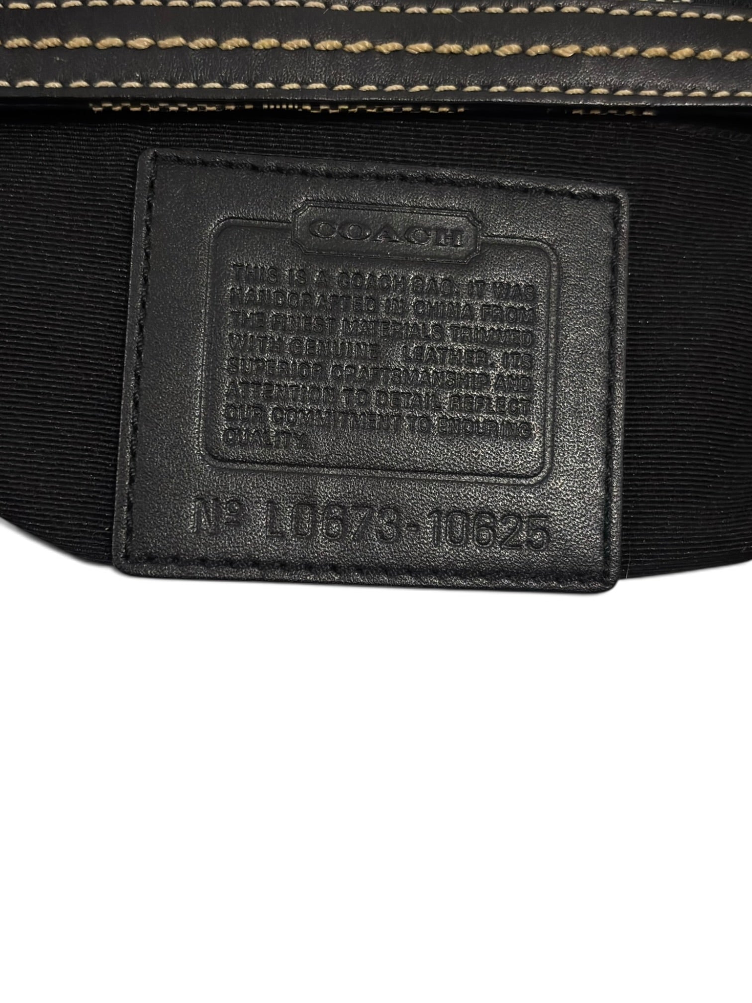 Vintage Coach Bag Y2K Signature Canvas Black Leather Shoulder Soho Tote Handbag 10625
