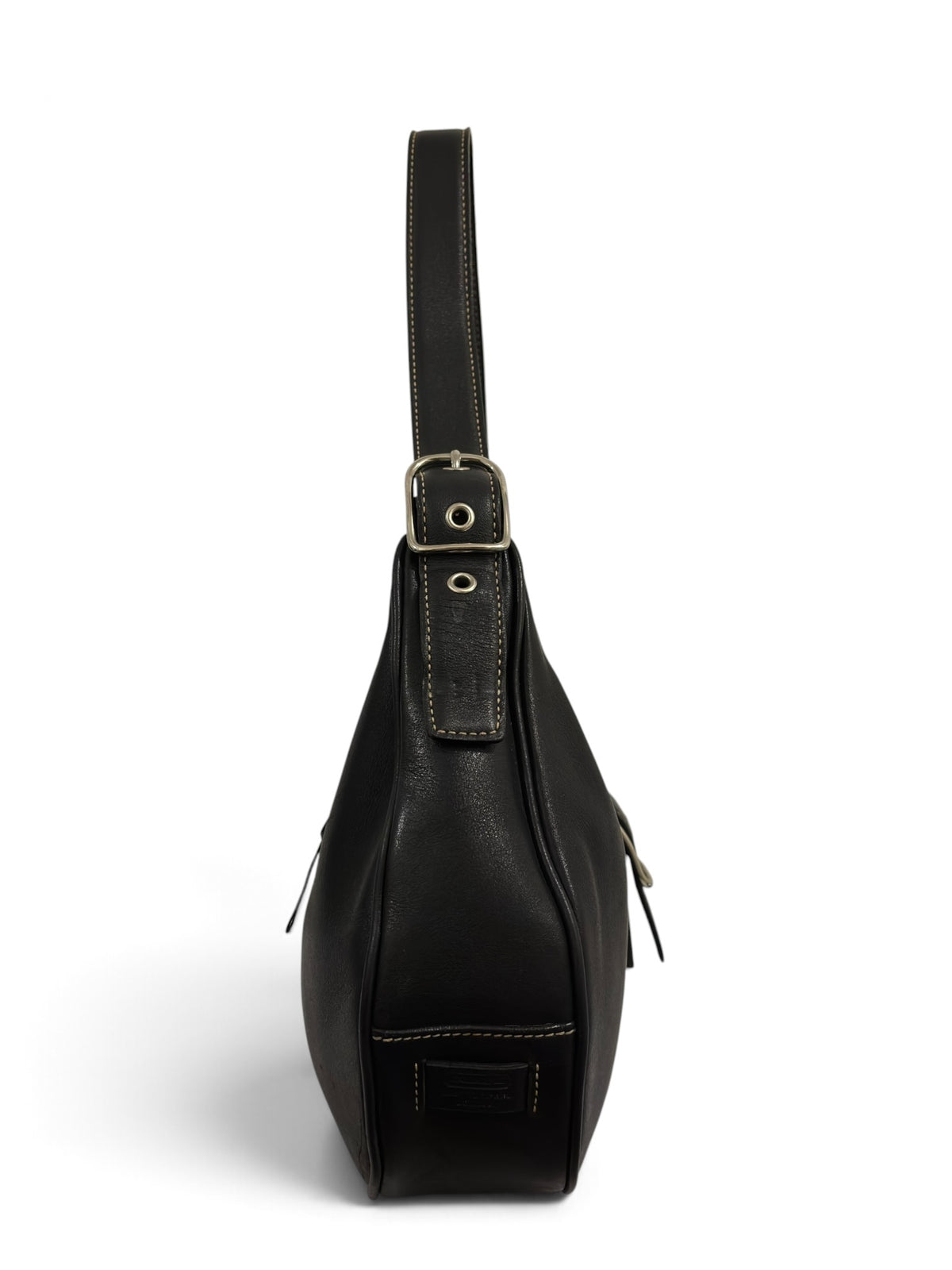 Vintage Coach Soho Bag 7592 Hobo Crescent In Black Leather