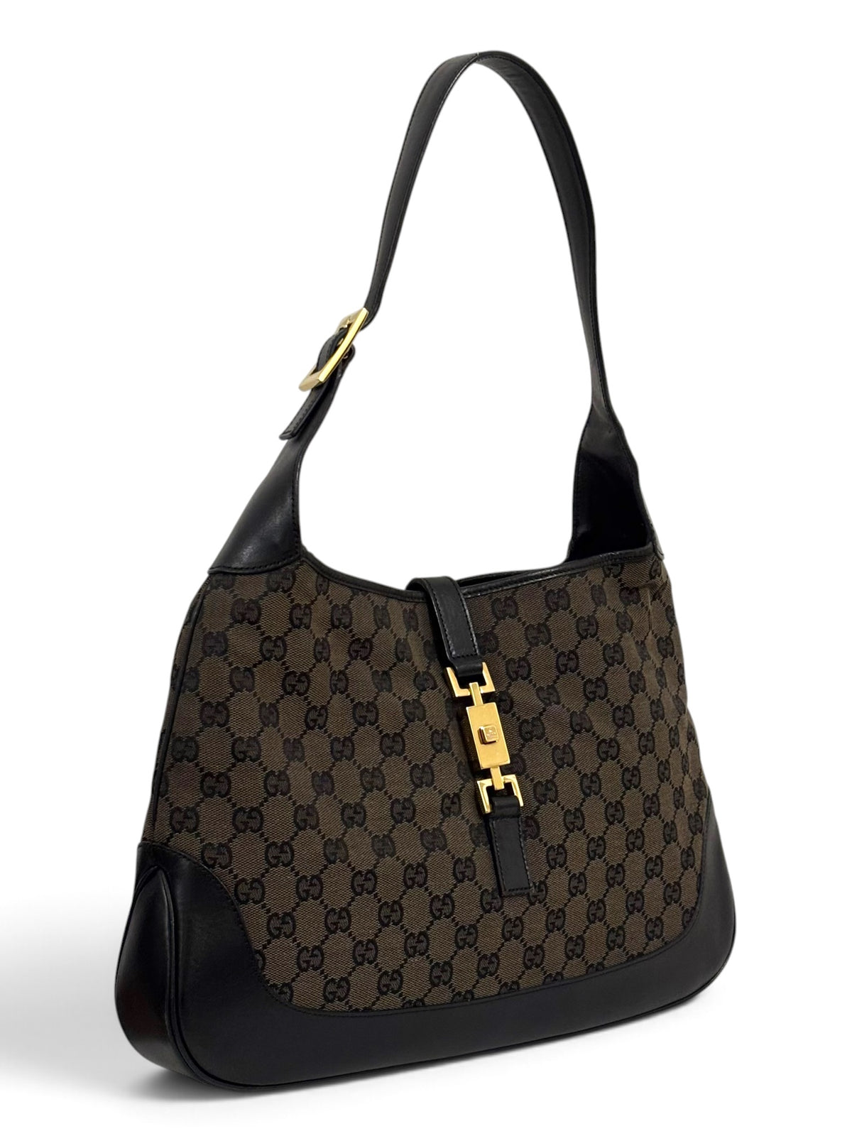 Vintage Gucci Jackie Bag 002113 Monogram In Brown