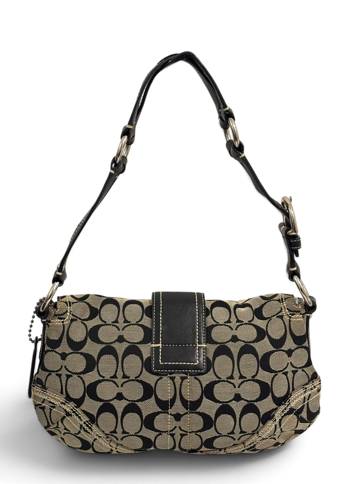 Vintage Coach Soho Bag 10604 Signature Double Pocket Shoulder Bag