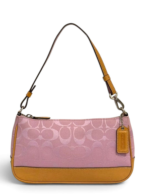 Vintage Coach Demi Bag 6094 In Rare Signature Pink