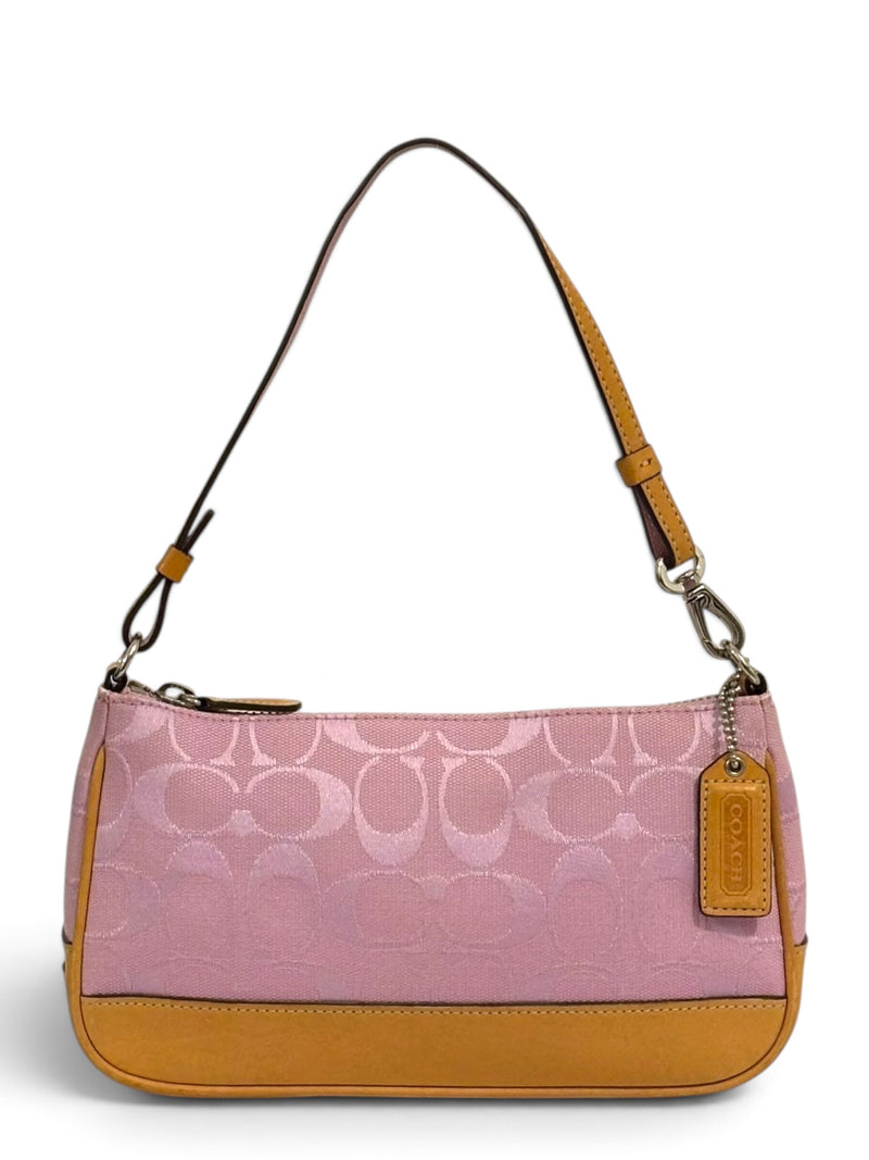 Vintage Coach Demi Bag 6094 In Rare Signature Pink