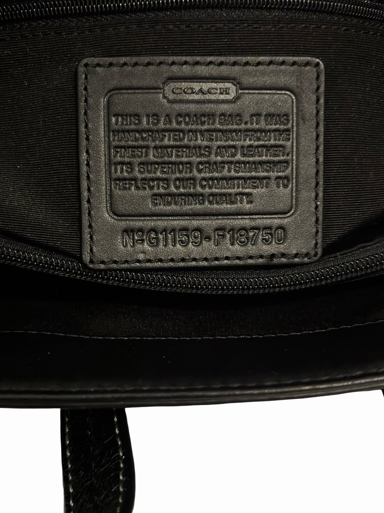 Coach Black Soho Lynn Signature Buckle Canvas & Patent Leather Tote Shoulder Bag