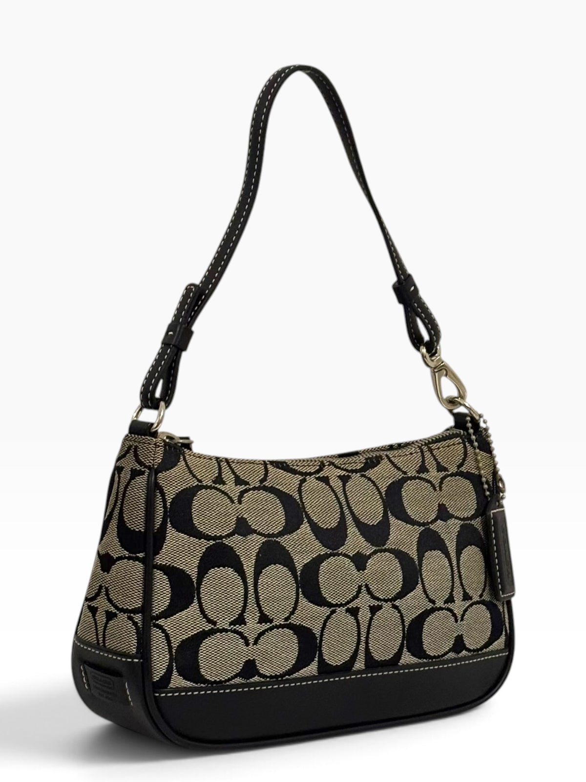 Vintage Coach Demi Bag 6094 Mini Signature Shoulder Bag