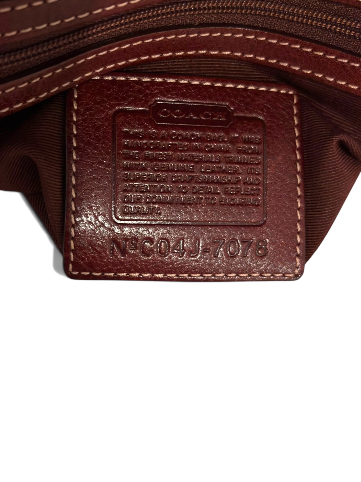 Vintage Coach Soho Bag Red Signature Y2K Flap Handbag 7078
