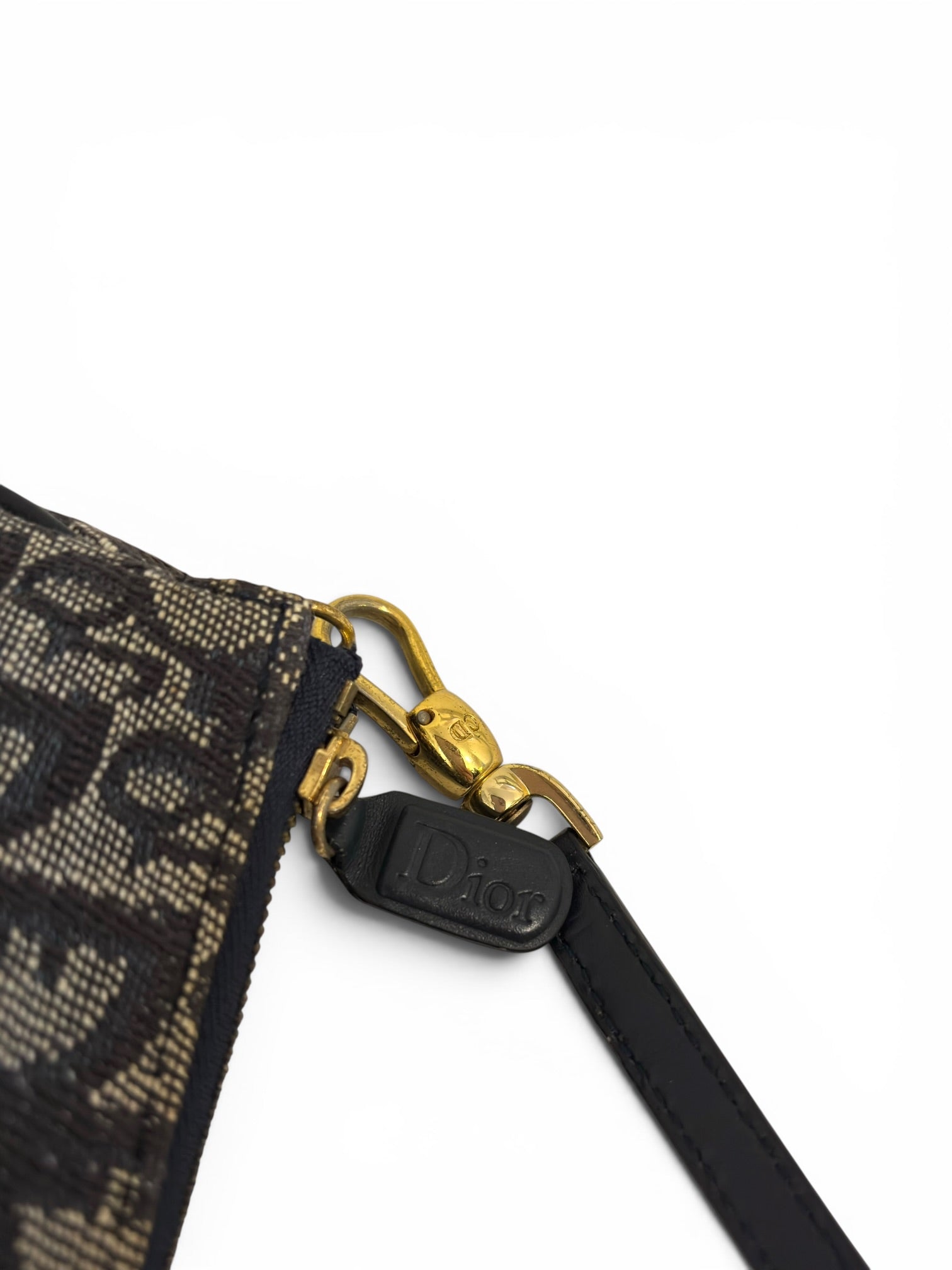 Vintage Christian Dior 2002 Mini Diorissimo Saddle Pochette Shoulder Bag