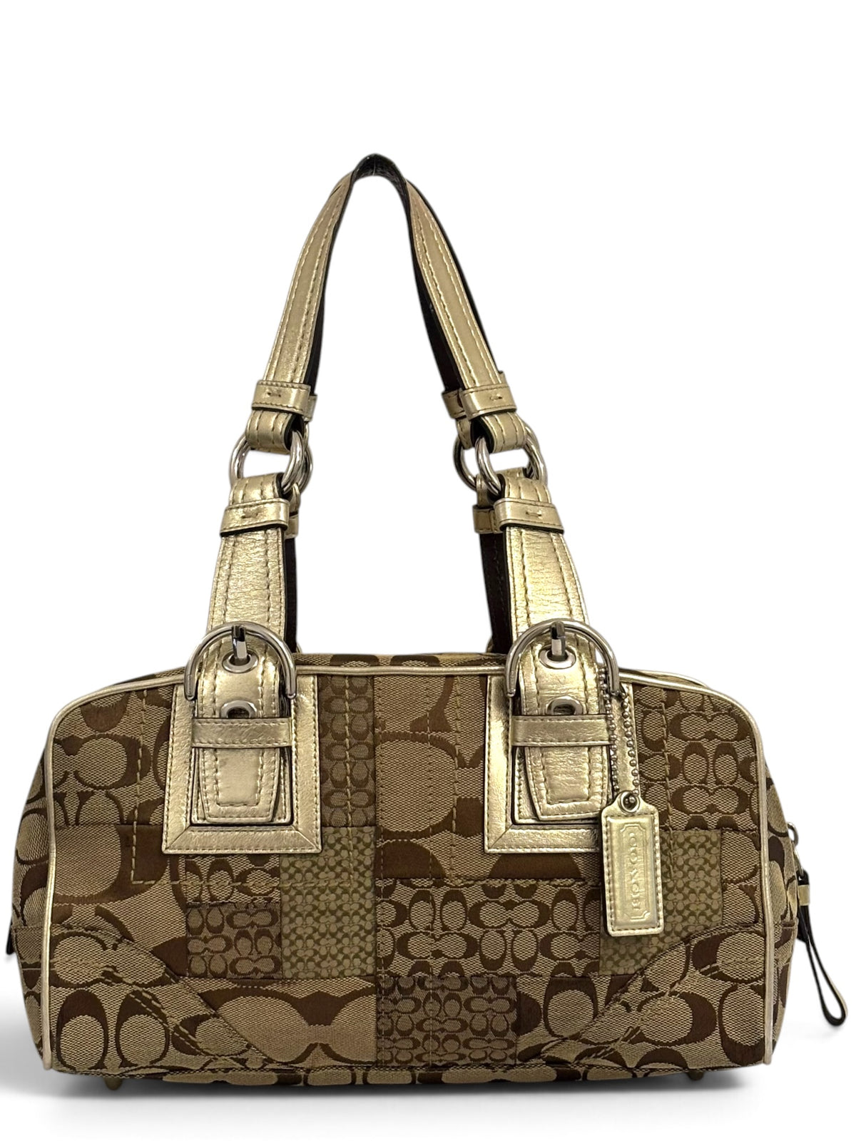 Vintage Coach Soho Patchwork Bag F12317 Signature Boston Bag
