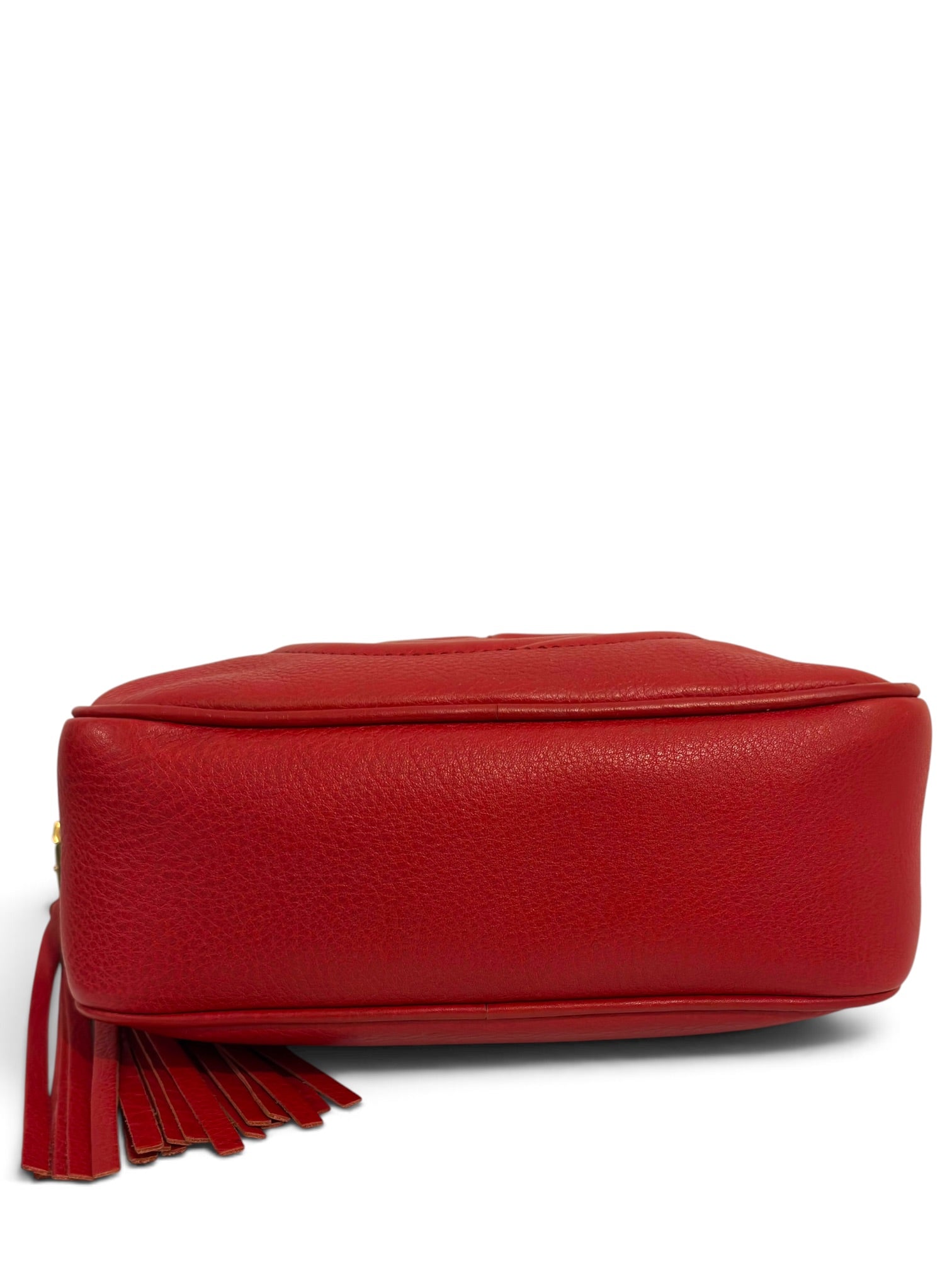 Vintage Gucci Soho Disco Bag Red Leather Crossbody 308364