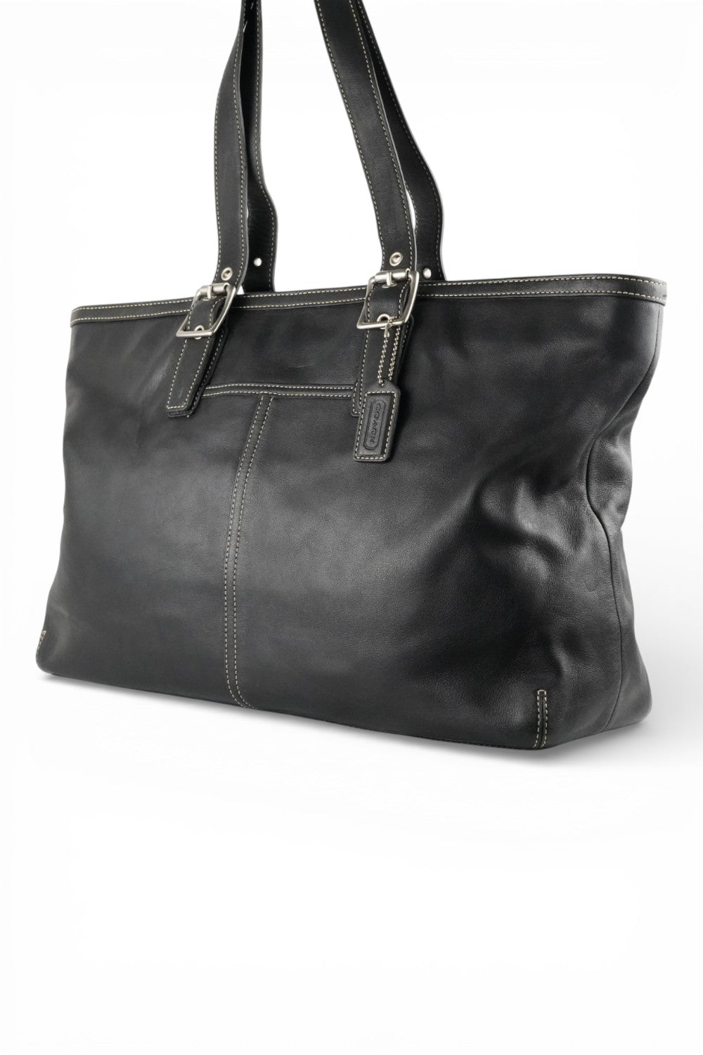 Coach Black Leather XXL Vintage Soho Vintage Tote Shoulder Bag