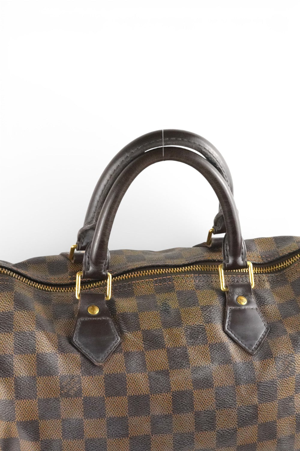 Louis Vuitton Brown Speedy 30 in Damier Ebene Canvas & Leather Handbag