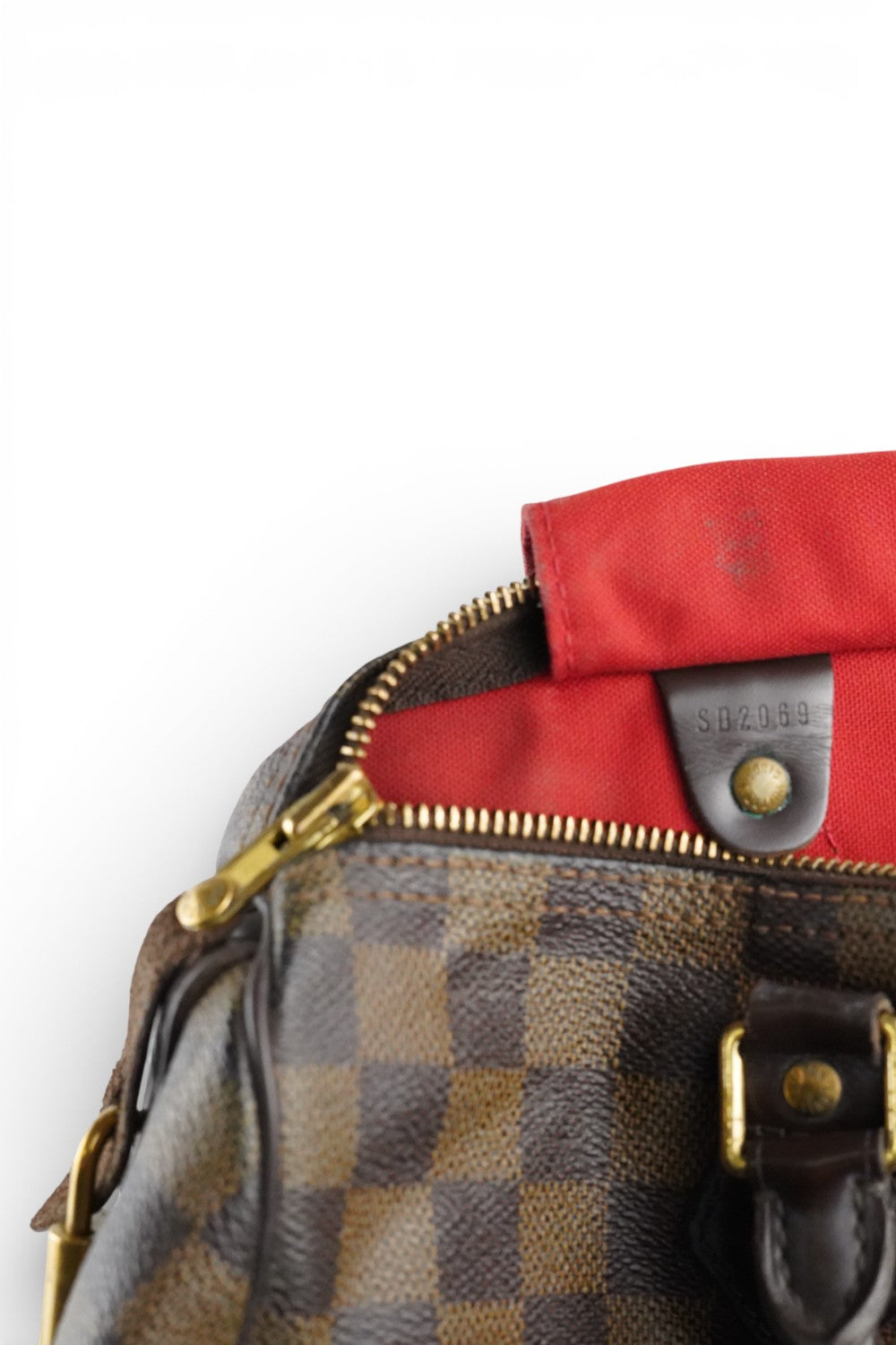 Louis Vuitton Brown Speedy 30 in Damier Ebene Canvas & Leather Handbag