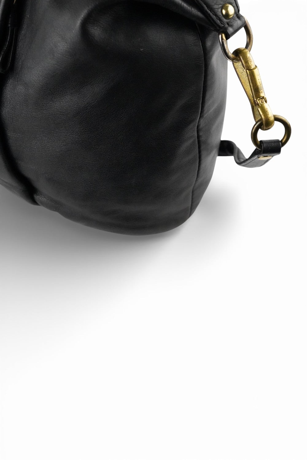 Coach Black Leather Madison Vintage Tote Gold Hardware & Strap Shoulder Bag