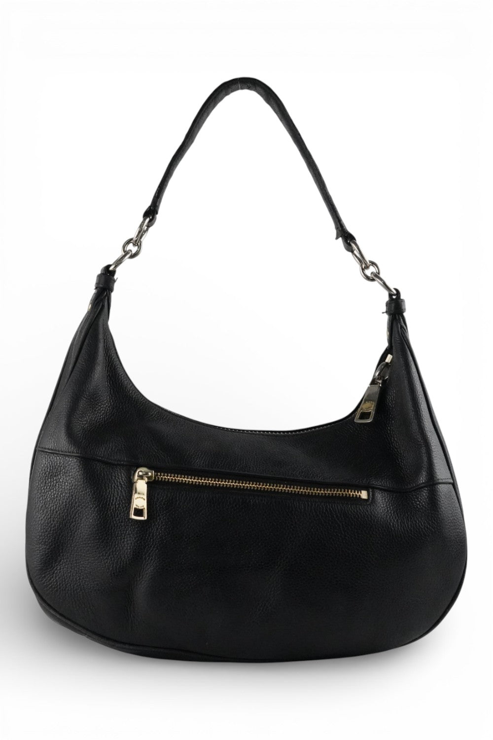 Coach Harley Black East West Hobo Bag Pebbled Leather Shoulder Bag