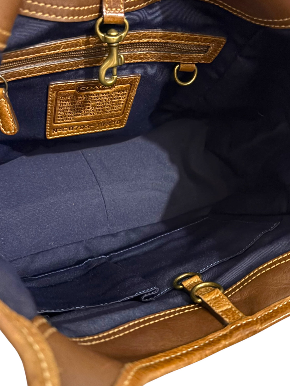 Vintage Coach Ergo Patchwork 10810 Bag Limited Edition In Denim