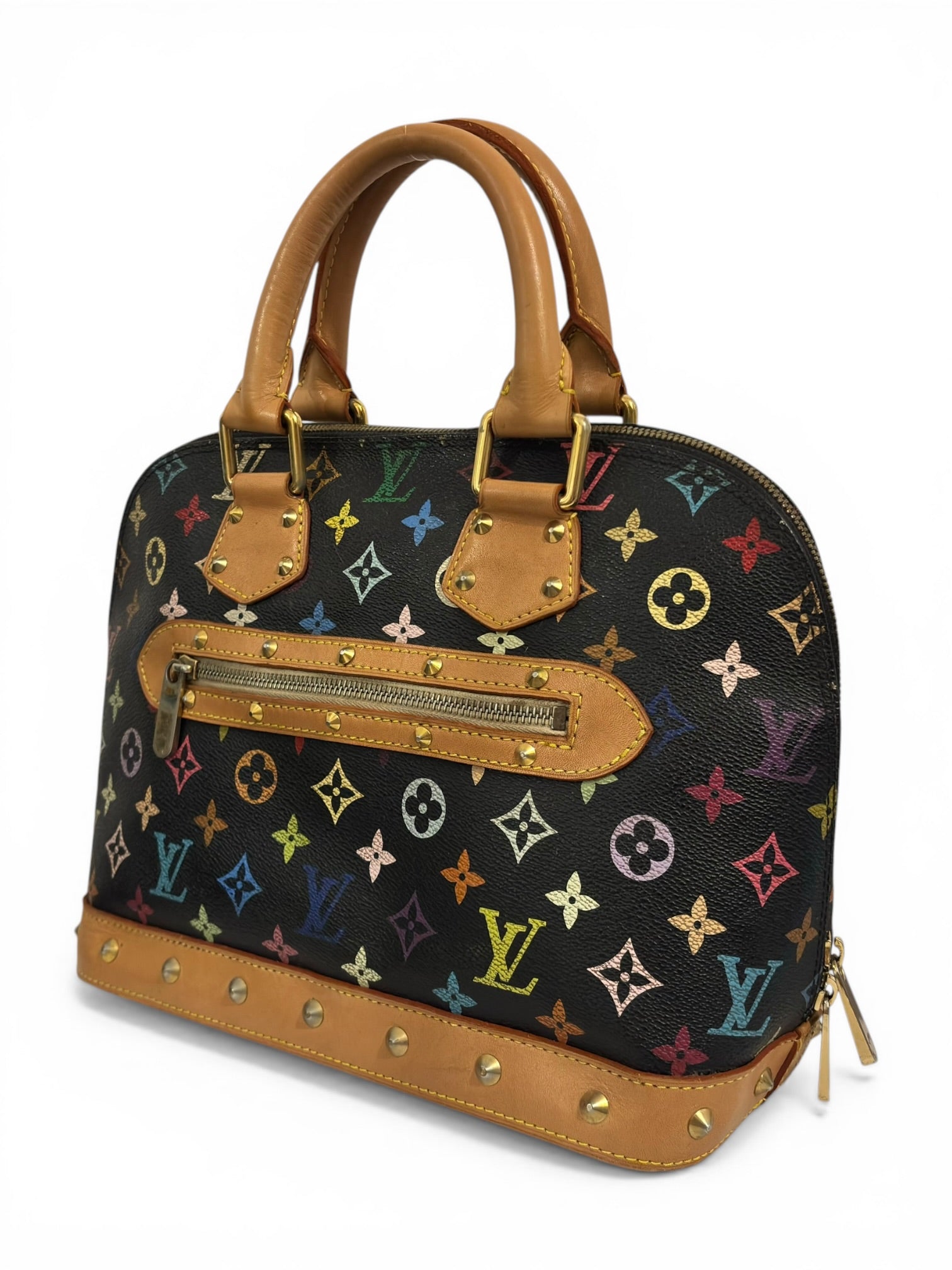 Louis Vuitton Limited Edition X Takashi Murakami
Black & Multicolour Alma PM Handbag