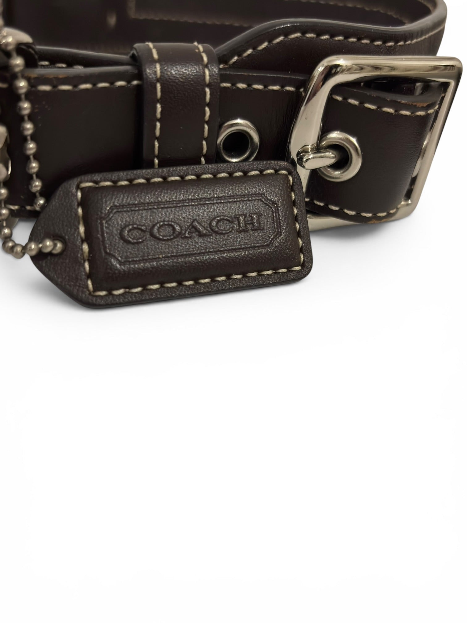 Coach Brown Signature Soho Buckle Crescent Half Moon Vintage Hobo Shoulder Bag