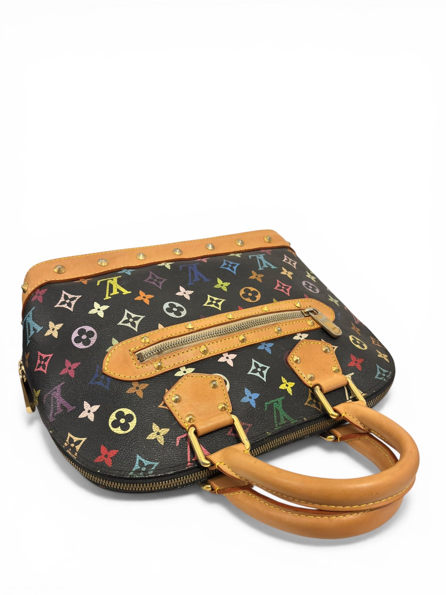 Louis Vuitton Limited Edition X Takashi Murakami
Black & Multicolour Alma PM Handbag