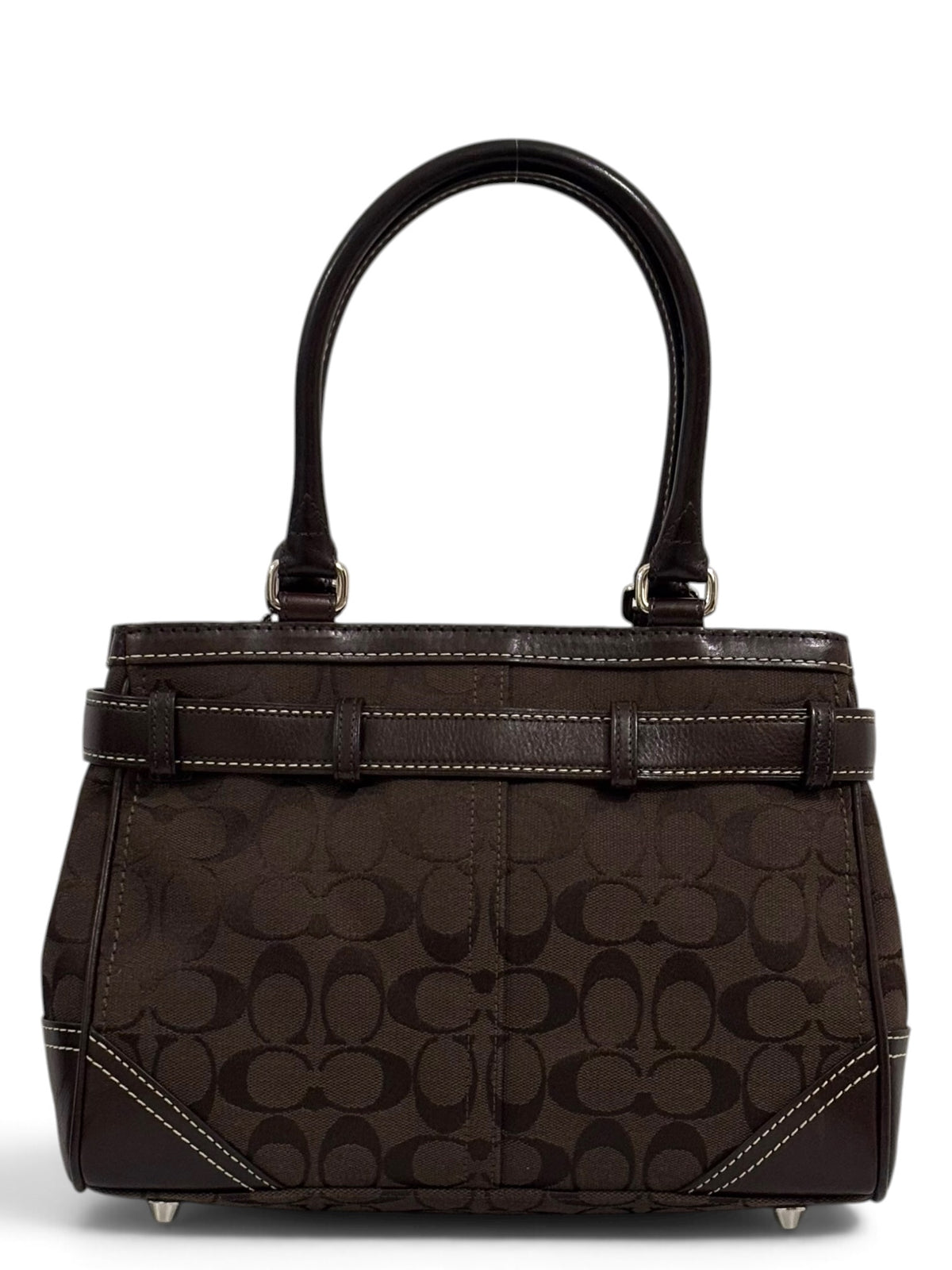 Vintage Coach Hamptons Bag 8K06 Chocolate Brown Tote