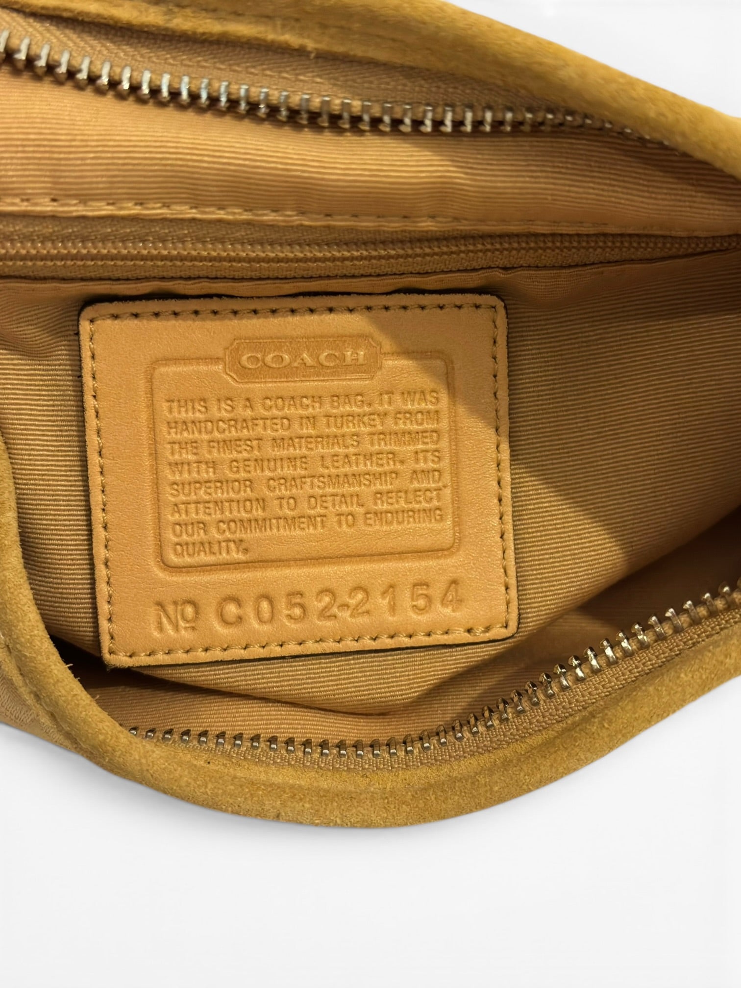 Coach Yellow Rare Signature Canvas Suede 2000's
Vintage Shoulder Bag 2154