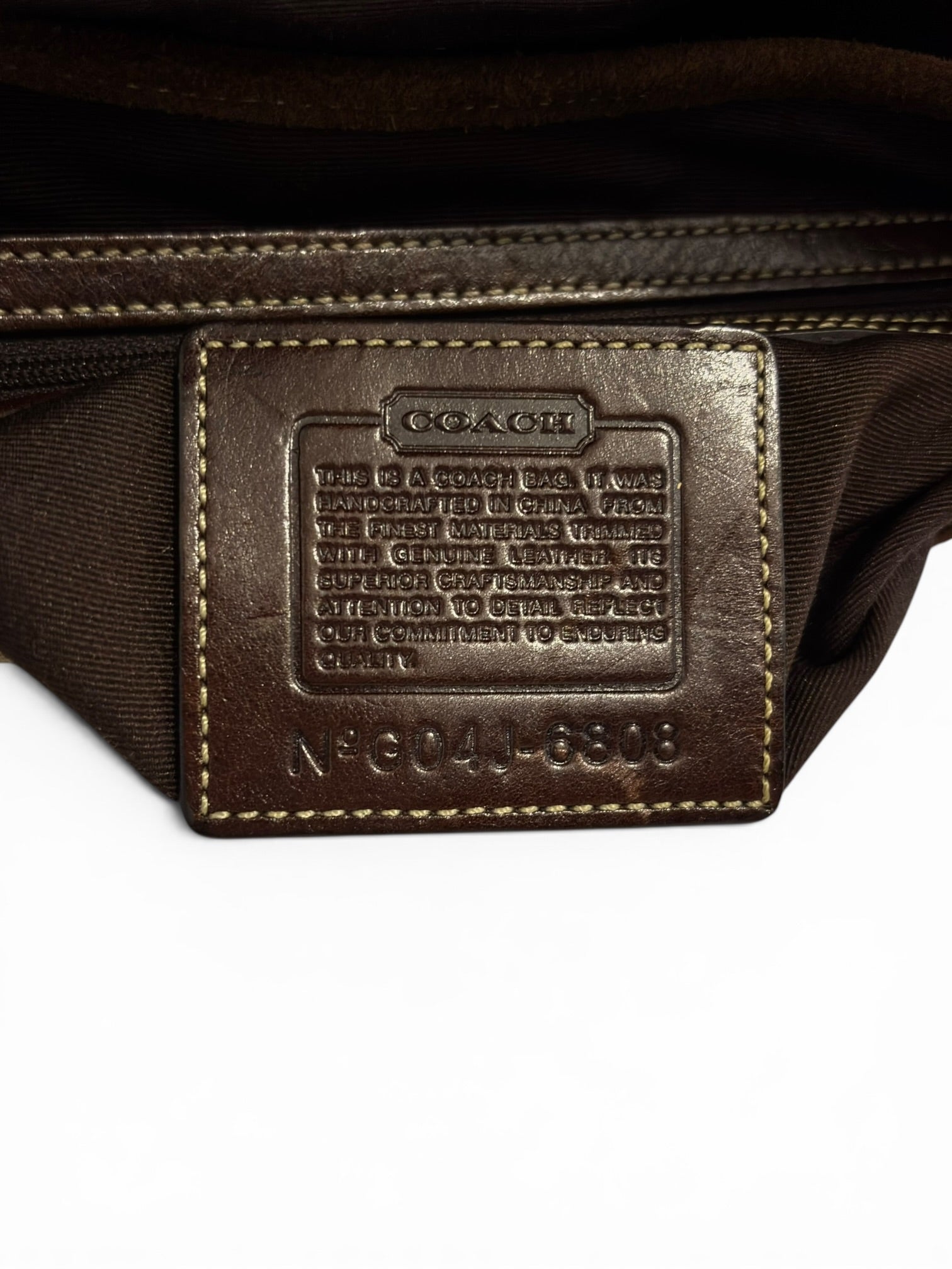 Coach Brown & Beige Signature Soho Flap Buckle Canvas Suede & Leather Hobo Shoulder Bag
G04J-6808