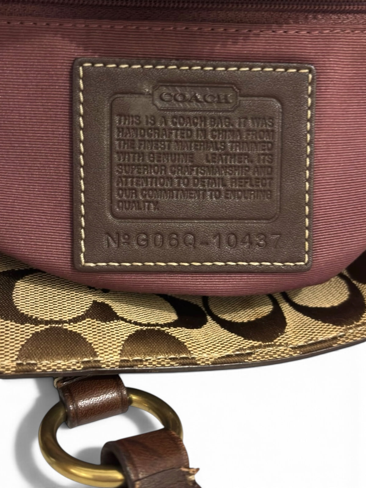 Vintage Coach Patchwork Bag 10432 Limited Edition Holiday Tote