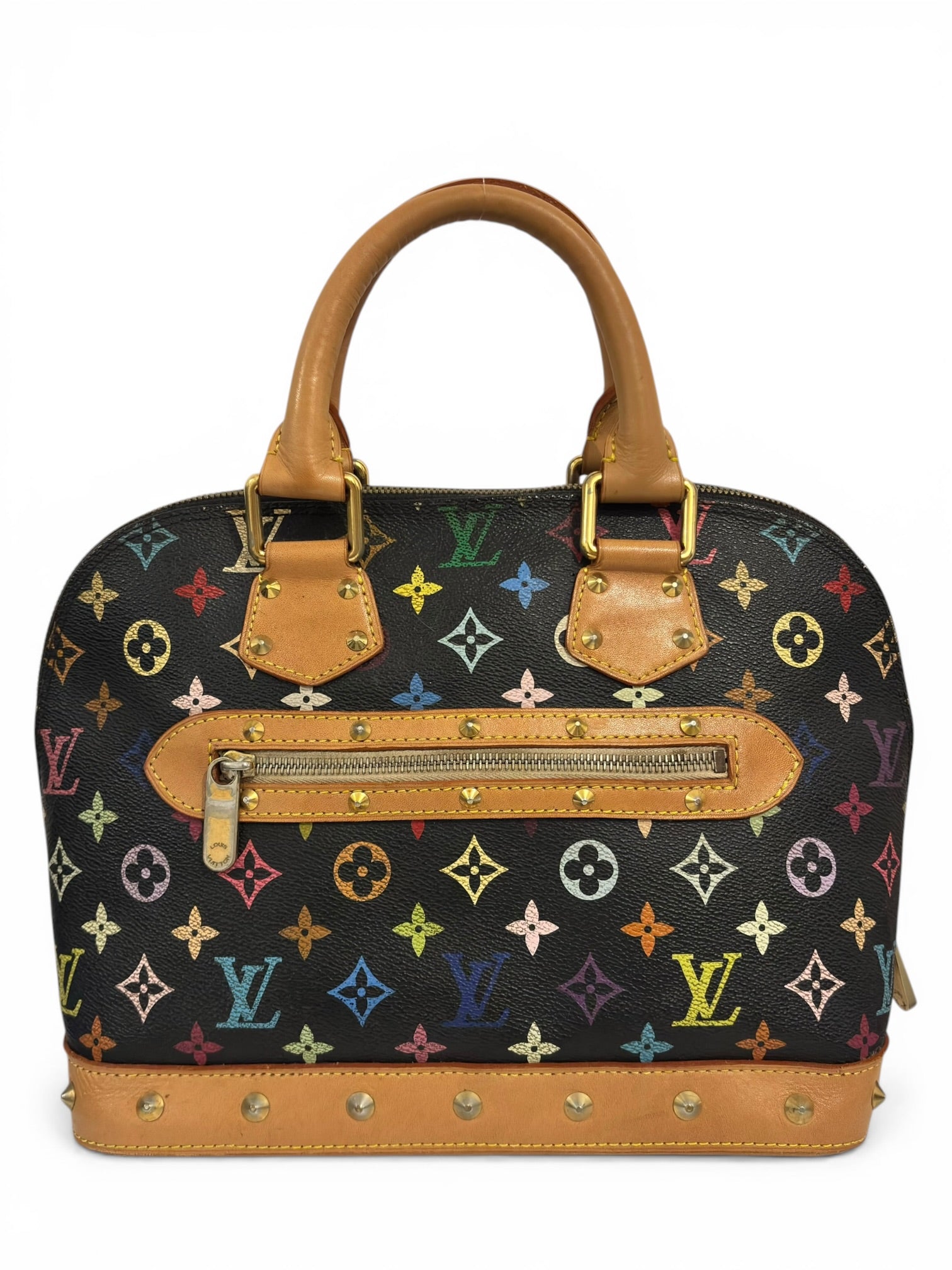 Louis Vuitton Limited Edition X Takashi Murakami
Black & Multicolour Alma PM Handbag