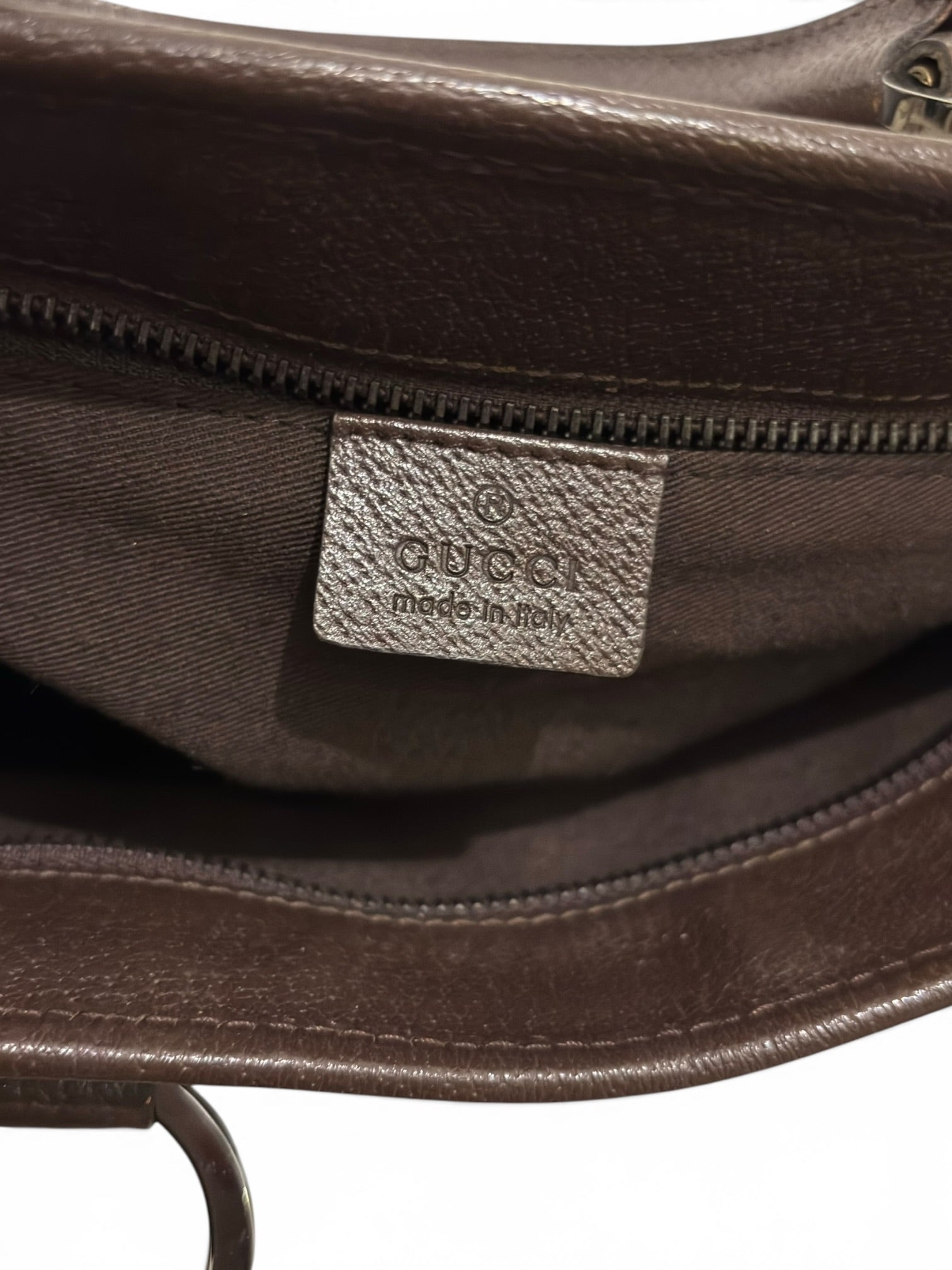 Gucci GG Large Tote Brown / Beige Canvas & Leather Shopping Tote Vintage 002214 Shoulder
Bag